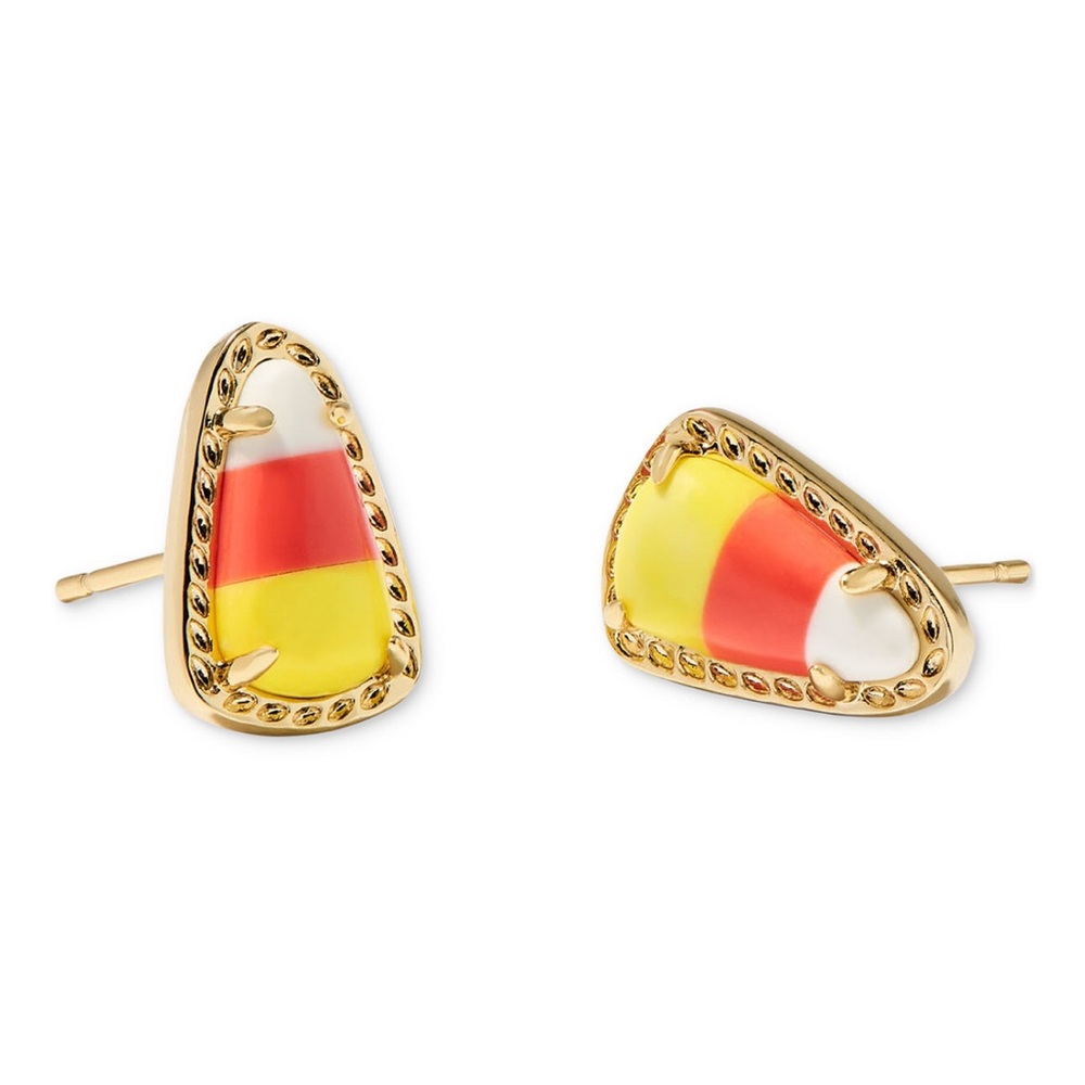 NEW!! Kendra Scott Gold-Tone Candy Corn Stud Earrings